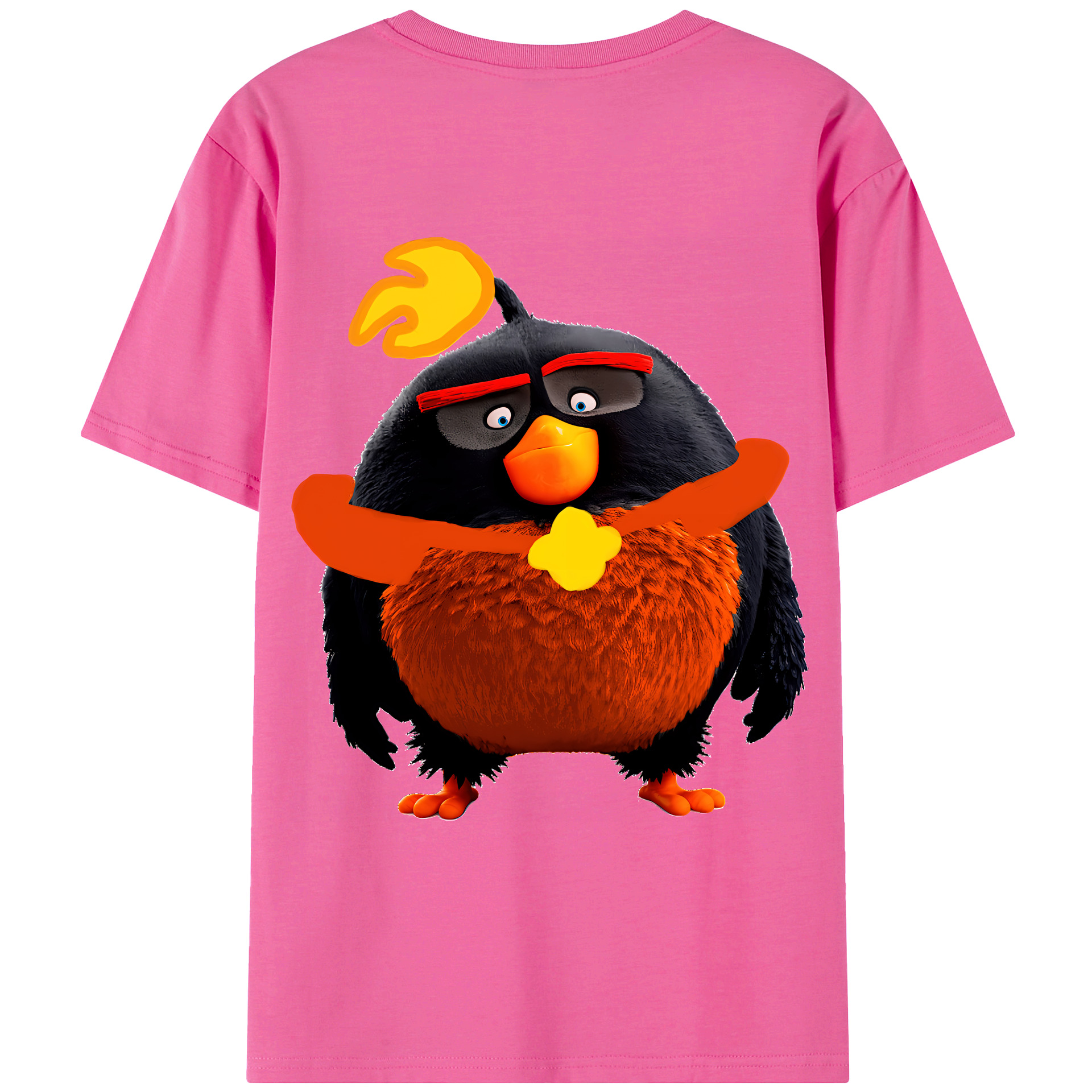 （画像用） Angry Birds アングリーバード レディース半袖Tシャツ(バックプリント)